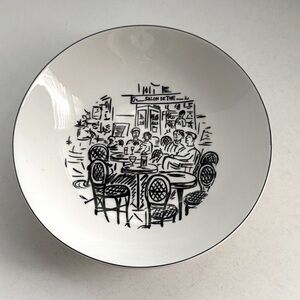 Mikasa Soup Bowl‎ Ultima+ Super Strong Fine China HK114 Parisian Scenes Design